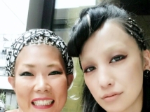 跟編頭髮的katsu桑在一起